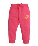 MINITATU Unisex-Baby Relaxed Joggers (Dark Pink_6 Months-12 Months)