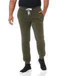 Southpole Men's 1570 Basic Active Fleece Jogger Sweatpants, Olive, Small