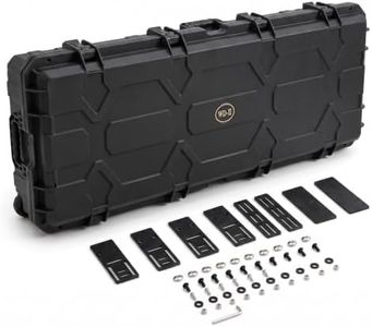 WD-II Rifle Case, 54 Inch Hard Gun Case with Wheels 115L Large Capacity | Waterproof Hard Case, 8-Latch Lockable Storage Box for Rifles, Shotguns & Gear, Heavy-Duty Rolling Transport Case