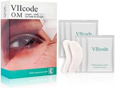 VIIcode O2M Oxygen Eye Mask for All Night Repair -Under Eye Gel Patches, 8 Hours Oxygen Treatment-Reduce Wrinkles, Eye Bags, Puffiness, Dark Circles -Skin Care Products（6 Pairs
