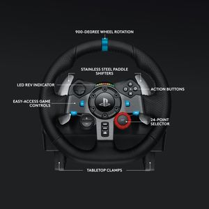 Logitech G29 Racing Wheel and Shifter Set – PS5/PS4/PC Compatible