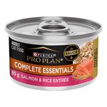 Purina Pro Plan Complete Essentials Wet Cat Food, Salmon & Rice Entree in Sauce - 85 g Can (24 Pack)