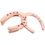 ibasenice Craft Horseshoe Small Metal Horseshoes for Crafts 5Pcs Good Luck Horse Shoes Lucky Horseshoes Decors for Wall Hanging DIY Key Chain Rose Gold Metal Horse Shoe