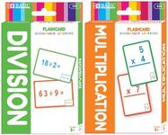 BAZIC Products Multiplication & Division Flash Cards, Number Math Calculation Card Game Education Training Learning Practice Smart (36/Pack), Set of 2-Pack