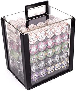 Claysmith Gaming 1,000 Ct Milano Set - 10g Casino Clay Chips with Acrylic Display Case for Casino Games
