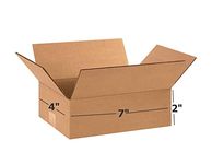 Box Brother 3 ply Brown Corrugated Packing Boxes Size 7x4x2 inches Length 7 inch Width 4 inch Height 2 inch Shipping and Courier Box Pack of 50