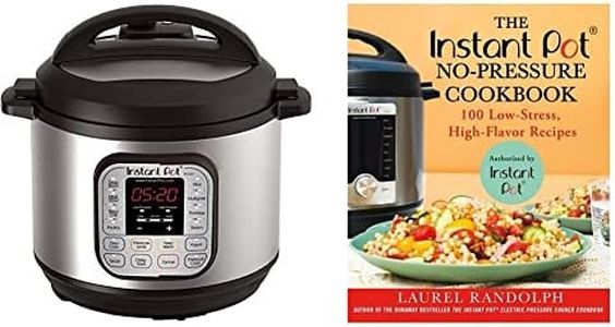 Instant Pot DUO80 8 Qt 7-in-1 Multi- Use Programmable Pressure Cooker with The Instant Pot No-Pressure Cookbook