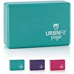 Yoga Block - 1PC - Moisture Resistant High Density EVA Foam Block - Improve Balance and Flexibility Perfect for Home or Gym - Free PDF Workout Guide (Teal)