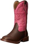 ROPER Texsis Square Toe Cowgirl Boot (Toddler/Little, Pink, Size Little Kid 1.0 US