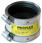 Fernco P3001-215 2-Inch Proflex Reducing Coupling for Cast Iron, Plastic Or Steel