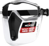 NoCry Safety Face Shield Mask for Work with Premium Anti Fog and Anti Scratch Technology — Durable ANSI Z87.1 Certified Grinding Face Shield with Extreme Impact Resistance