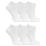 Dr. Scholl's Women's Diabetes & Circulator Socks - 4 & 6 Pair Packs - Non-binding Comfort and Moisture Management, White, 4-10