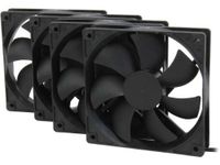 Rosewill 120mm Long Life Sleeve Case Black Case Fan for Computer Cases, 4-Pack Cooling ROCF-13001