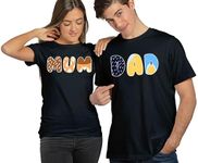 sake Dad Mum Couple Shirt, B%luey Mom B%luey Dad, Gift for Mom, Gift for Dad
