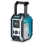 Makita DMR115 Li-ion CXT LXT DAB/DAB Plus Job Site Radio with Bluetooth, Batteries and Charger Not Included, Blue/Black, 10.8V / 12V Max / 14.4V / 18V