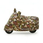 Mototrance Aero Jungle Green 100% Waterpoof Camouflage Army Military Style with Mirror Pocket Bike Body Cover Compatible with Revolt RV 400 2019