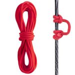 Archerest Bow String D Loop, 10 ft. D Release Nocking Loop Rope for Compound Bowstring Archery (Red)