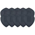 Acoustik Attak STEALTH XL Structured Guitar Pick - Large Beveled Guitar Picks, Unique Tone (10 Pack, Black)