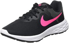 SHOES SNEAKERS NIKE REVOLUTION 6 NN WOMEN RUNNING BNWT DC3729-003 - 9 - BLACK/WHITE-DK SMOKE GREY