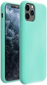 ZUSLAB Silicone Case for iPhone 11 Pro Case, Liquid Silicone Anti-Scratch Gel Rubber Shockproof Full Protection Soft Microfiber Lining Cover for Apple (2019) - Mint