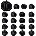 AFASOES 20PCS Wire Cube Plastic Connectors Black Interlocking Plastic Connector Modular Organizer Clasp Buckle Clip for Cube Storage Shelving/Cabinet Modular Organizer/DIY Storage Cabinet