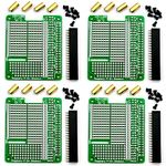 CZH-Labs Electronics-Salon 4X Prototype Breakout PCB Shield Board Kit for Raspberry Pi 3 2 B+ A+ Breadboard DIY.