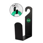 Urban Plant Iron Garden Hose Pipe Holder/Hanger,Black