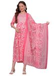 SKY FAB women Viscose Rayon maternity and feeding Dress kurta With Dupatta With Zipper(XXL)