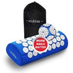 Acubliss The Comfortable Acupressure Pillow, 2142 Nails Acupuncture Neck Pillow for Neck Pain & Back Pain & Stress Relief, FSA/HSA Eligible, with Carry Bag, Size 15 x 6 x 4, Blue