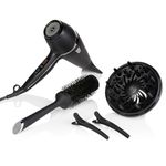 ghd Air Kit Professional Ionic Hair Dryer – Ionic 2100W with Diffuser, Styling Nozzle, Size 3 Radial Brush & Sectioning Clips