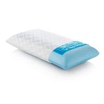 Z Gel Infused Dough Memory Foam + Liquid Pillow with Rayon from Bamboo Removable Velour Cover, King, Mid Loft