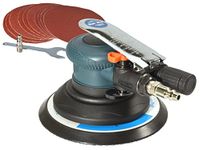 6-Inch Random Orbit Air Palm Sander, Dual Action Pneumatic Polisher with 10pcs Sanding Discs Pad & Protective kits