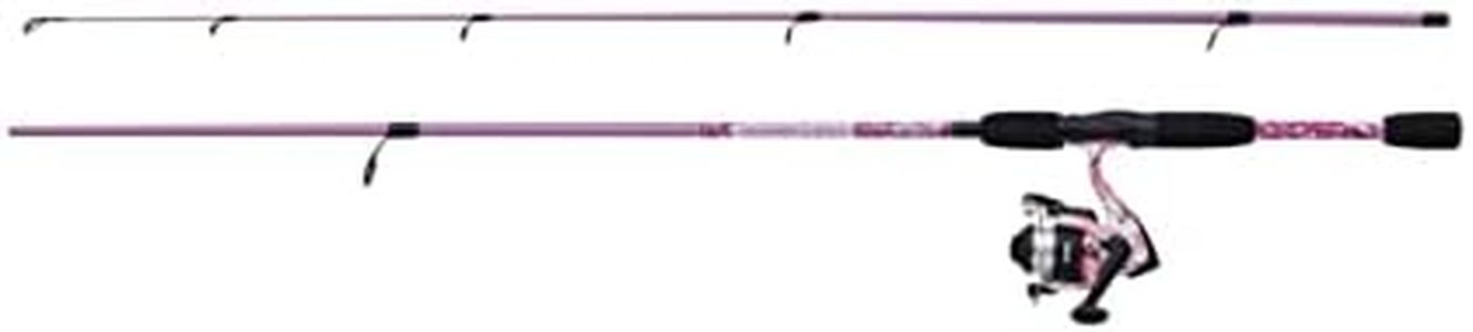 Mitchell Tanager Pink Camo II Spin Combo | Combiné Canne à pêche Spinning et Moulinet léger pour Les Femmes et Les Jeunes pêcheurs en Eau Douce | Élégant et Durable | Rose, 2.1m | 7-20g