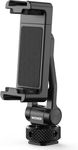 NEEWER GA010 Phone Tripod Mount, 65–90mm Adjustable Phone Clamp Holder with 1/4" Thread, 180° Tilt, 360° Swivel, Cold Shoe Accessories Compatible with iPhone 17 Pro Max Samsung S26 Ultra & More