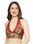 KE Kanha Exports Women's Halter Top - Chic and Comfortable Fashion for Any Occasion (Silk Chocolate 2)