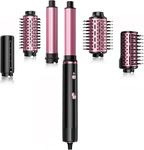SKIMI 110,000 RPM Brushless Motor Hair Dryer Brush - 5 Multi-Styler for Fast Drying, Curling, Volumizing & Straightening | High-Speed Hot Air Brush for All Hair Types(Black & Red)