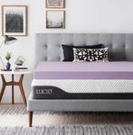 LUCID 4 Inch Lavender Infused Memory Foam Mattress Topper - Ventilated Design - Full Size