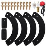 BOSFLAG 753-04472 Auger Rubber Set Replaces MTD 735-04033 735-04032 with 570682A Prime Bulb 751-10292 Spark Plug and Hardware Kits for 21 inch Single Stage Snowblowers