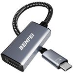 USB C to HDMI Adapter, BENFEI USB Type-C to HDMI Adapter [Thunderbolt 3/4 Compatible] with iPhone 15 series, MacBook Pro/Air 2023, iPad Pro, iMac, S23, XPS 17, Surface Book 3 and More