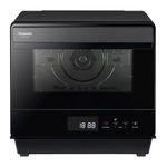 Panasonic HomeChef 7-in-1 Compact Oven with Convection Bake, Airfryer, Steam, Slow Cook, Ferment, 1200 watts, .7 cu ft with Easy Clean Interior - NU-SC180B (Black)