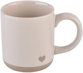 Sweet Water Decor Heart Stoneware Coffee Mugs - 14Oz Coffee Mugs for Hot and Cold Drinks - Cute Mugs Dishwasher and Microwave Safe - Valentines Day Gift Espresso Mugs - Ideal for Coffee & Tea Lovers