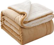 BRANDONN New Born Baby Blankets All Season Fluffy 2 Layered AC Wrapping Sheet Flannel and Sherpa Blanket for Baby Boys and Baby Girls, Toddlers 130 cm x 105 cm, (3-24 Months) (Lightweight)