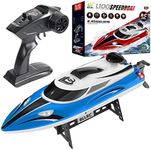 High-Speed Speed Boat Waterproof Remote Control Onboard Remote Control Boat Model Toy Electric Ship Model Yacht BLLRC L100 Blue