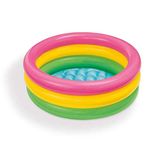 Intex 57107NP John Adams Leisure 24-inch Sunset Glow Baby Pool, Pink-Yellow-Green, 1 Size