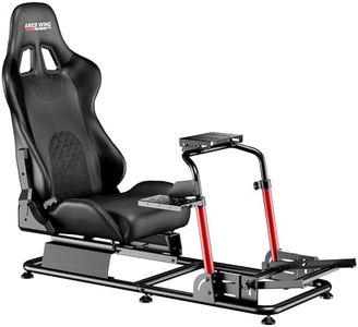 ARES Wing Racing Simulator Cockpit with Adjustable Race Seat, Sim Racing Cockpit Compatible with Fanatec, Thrustmaster, Logitech, Moza Racing Games on PS5, PS4, Xbox and PC