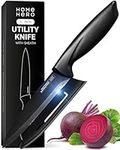 Home Hero Chef Knife Ultra-Sharp Stainless Steel Kitchen Knife with Sheath - Utility Knife