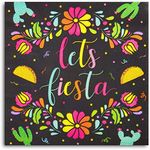 Let's Fiesta, Final Fiesta Bachelorette Party Paper Napkins for Cinco de Mayo (6.5 In, 100 Pack)