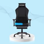 ErgoSmart by The Sleep Company - Pro Gaming Chair | Gaming Comfort with Patented SmartGRID Technology | Xtreme Recline | Xtreme Posture with 4D Armrest | 2 Years Warranty | Black (XGen)