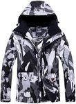 YEEFINE Men's Snowboard Jacket Waterproof Ski Jackets Windproof Outdoor Mountain Winter Warm Snow Coats, Hmc, Medium