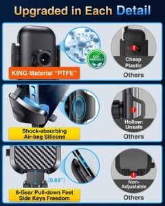 VANMASS Car Phone Holder – Universal Dashboard & Windshield Mount